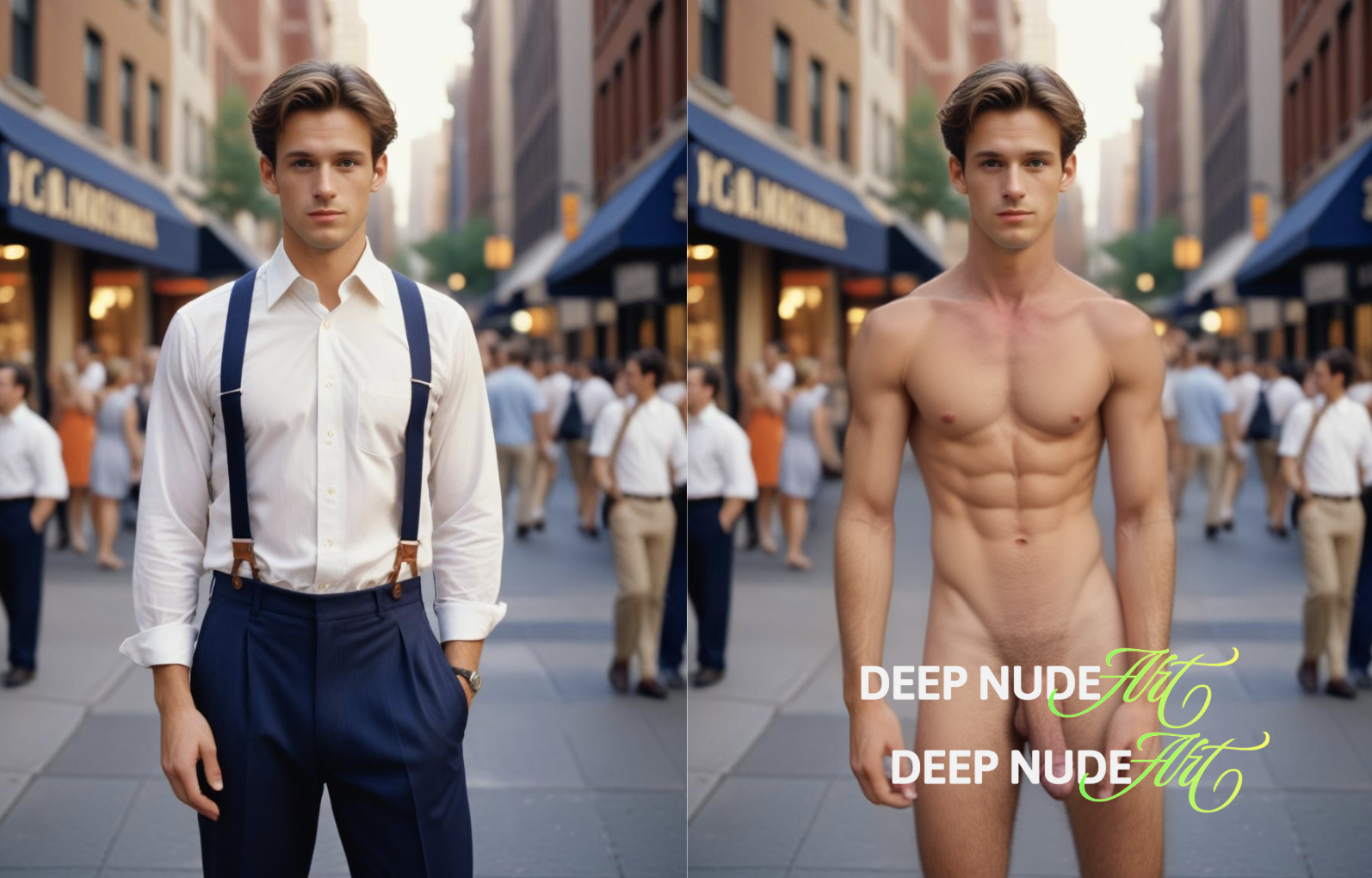 AI naked men